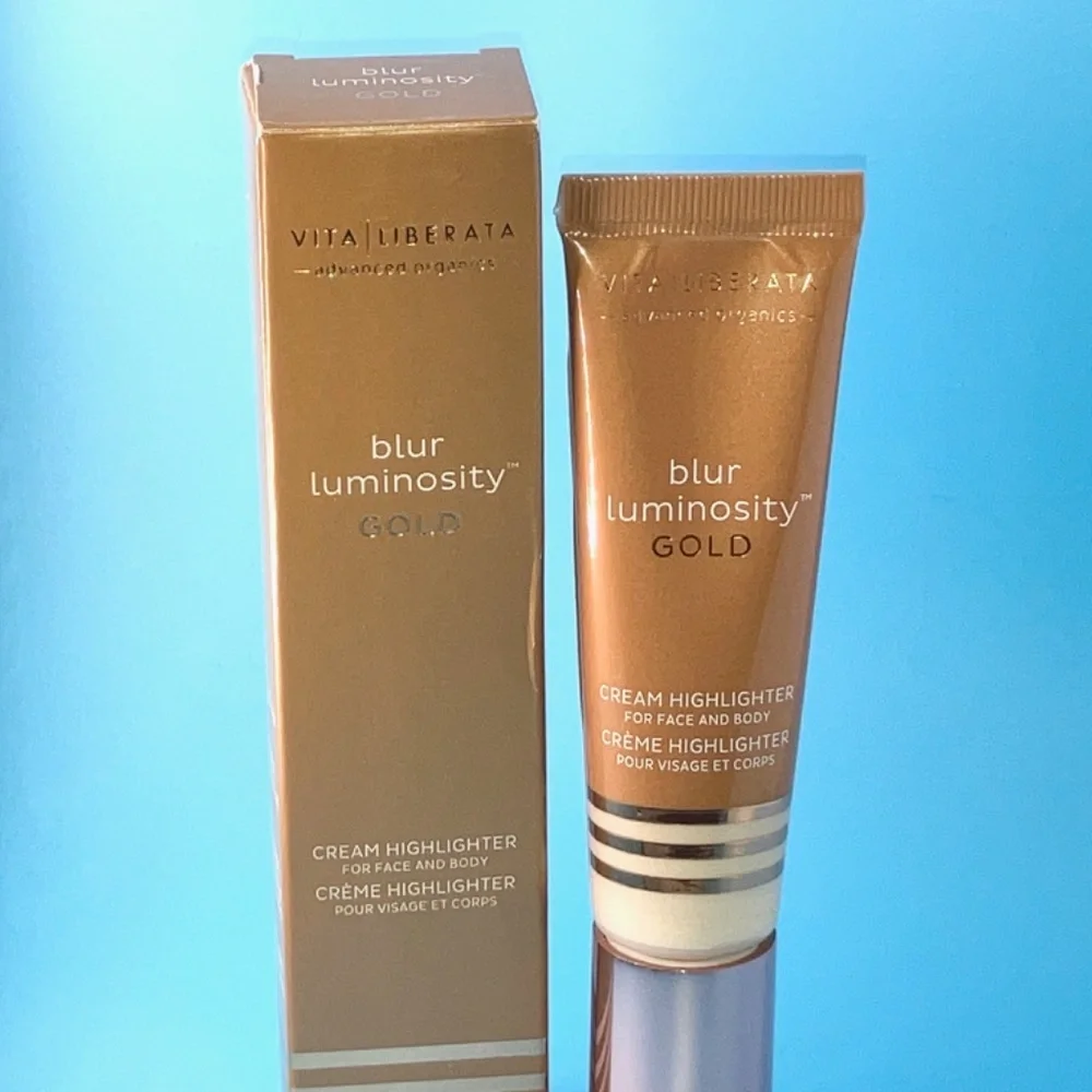 Vita Liberata Blur Luminosity GOLD Cream Highlighter Face & Body NIB